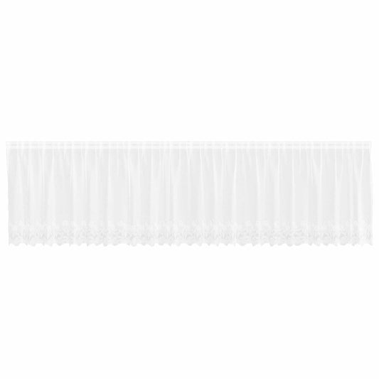 vidaXL Lace Curtain White 120 x 600 cm Polyester
