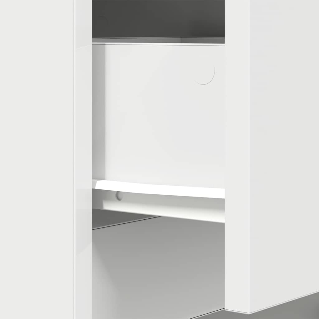 vidaXL Bedside Cabinets 2 pcs White 39x35x65 cm Engineered Wood