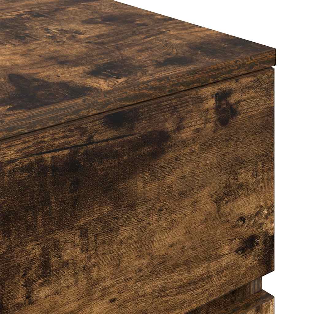 vidaXL Bedside Cabinets 2 pcs Smoked Oak 39x35x65 cm Engineered Wood