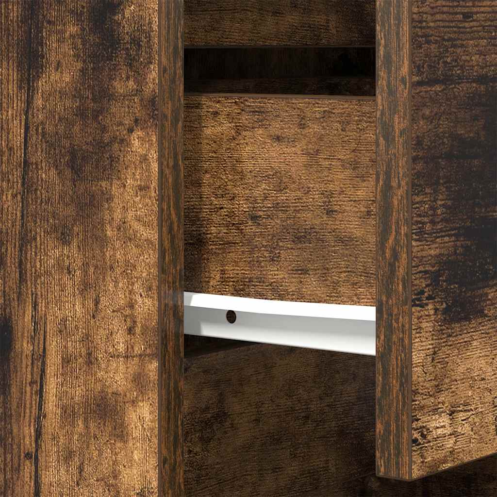 vidaXL Bedside Cabinets with 3 Drawers 2 pcs Smoked Oak 39x35x65 cm
