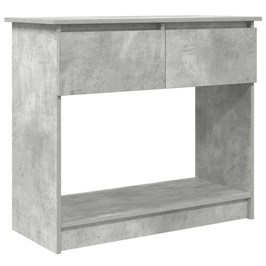 vidaXL Console Table with Drawers Concrete Grey 85,5x38,5x74,5 cm