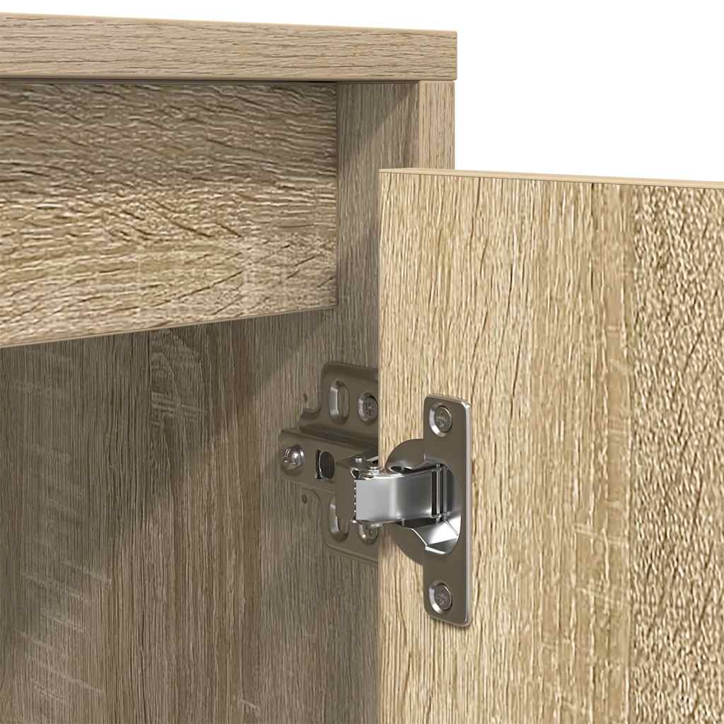 vidaXL TV Cabinet with LED Lights Sonoma Oak 100x41x50 cm