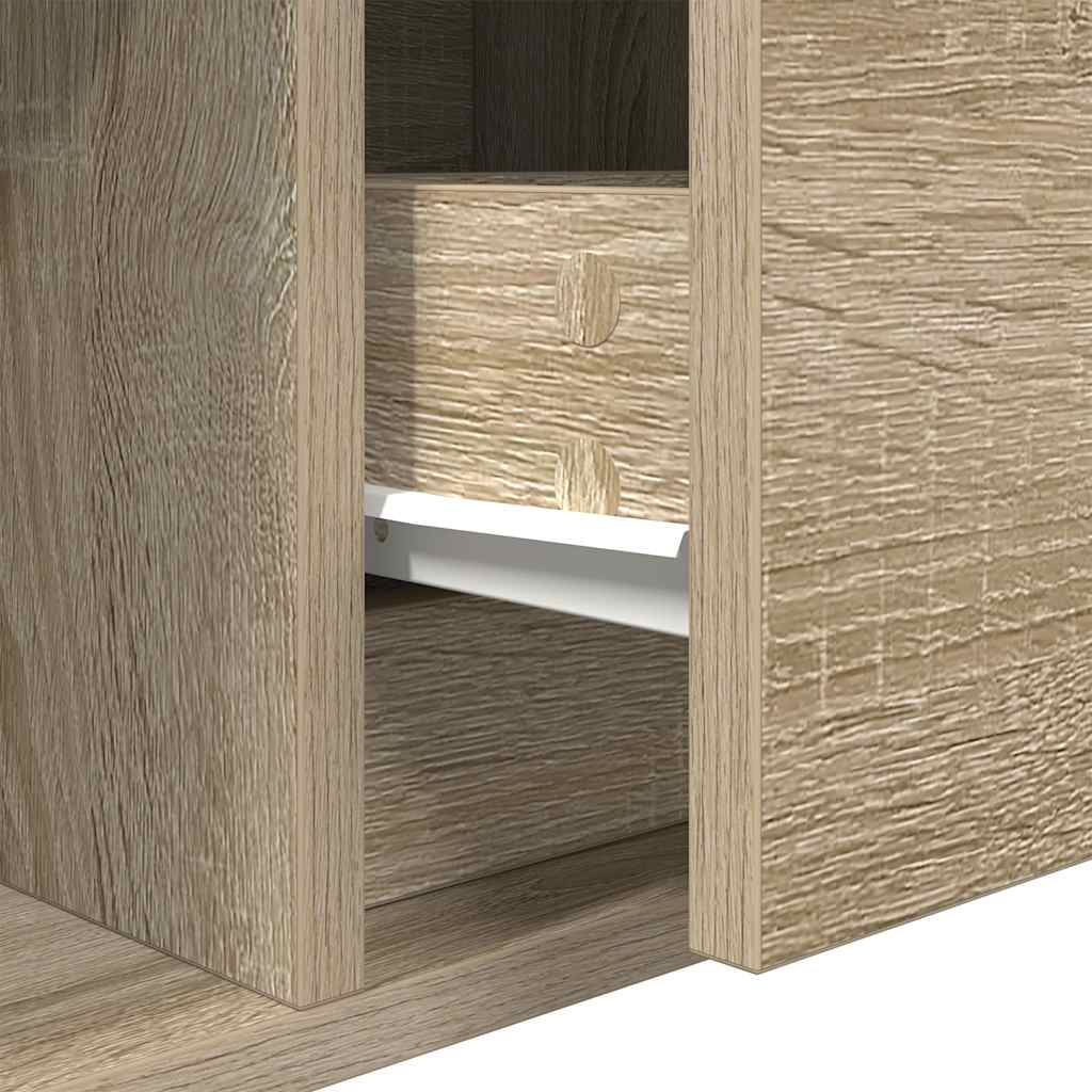vidaXL TV Cabinets 2 pcs Sonoma Oak 60x31x25,5 cm Engineered Wood