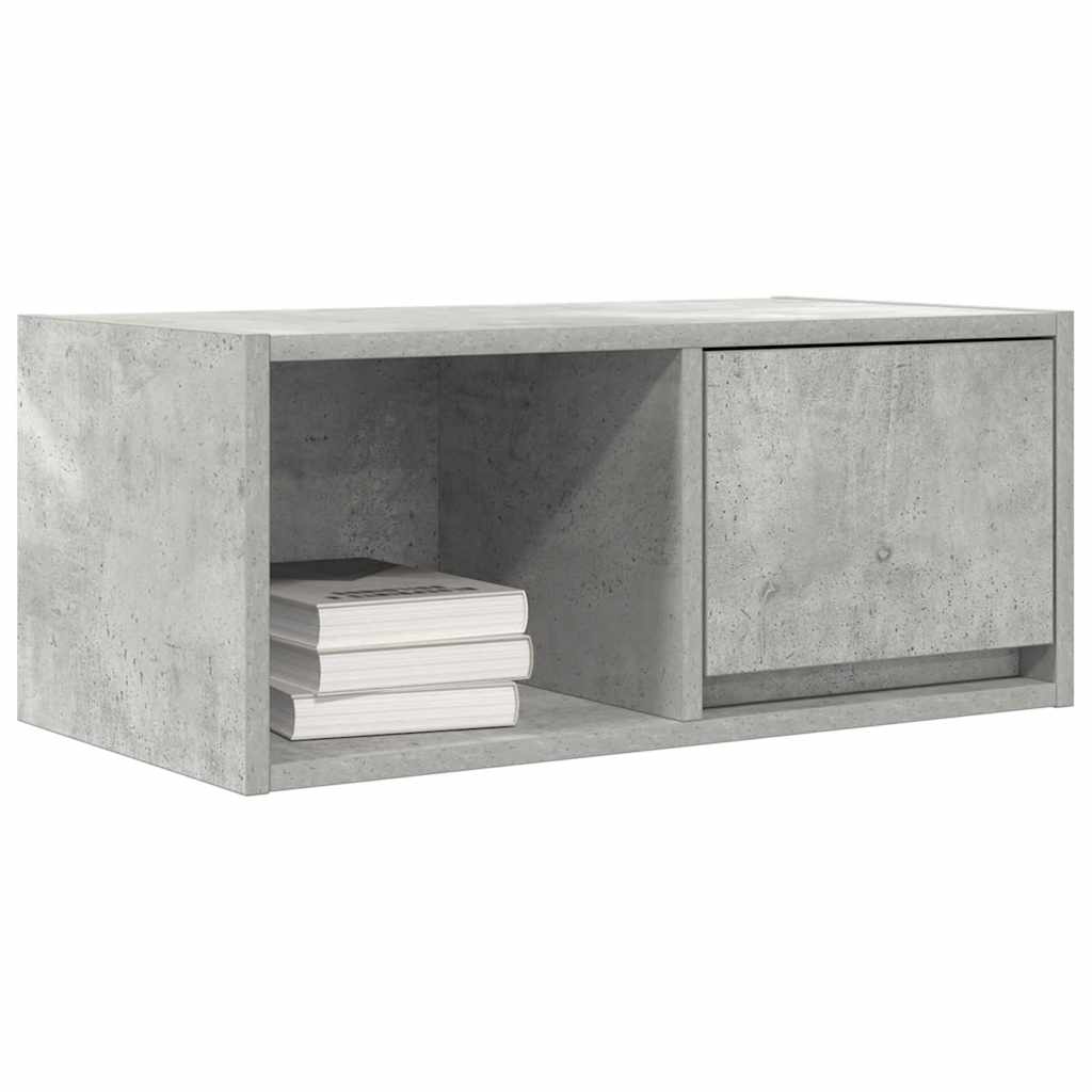 vidaXL TV Cabinet Concrete Grey 60x31x25,5 cm Engineered Wood