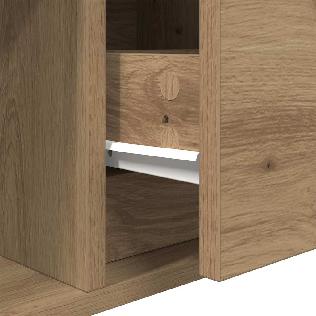vidaXL TV Cabinets 2 pcs Artisan Oak 60x31x25,5 cm Engineered Wood