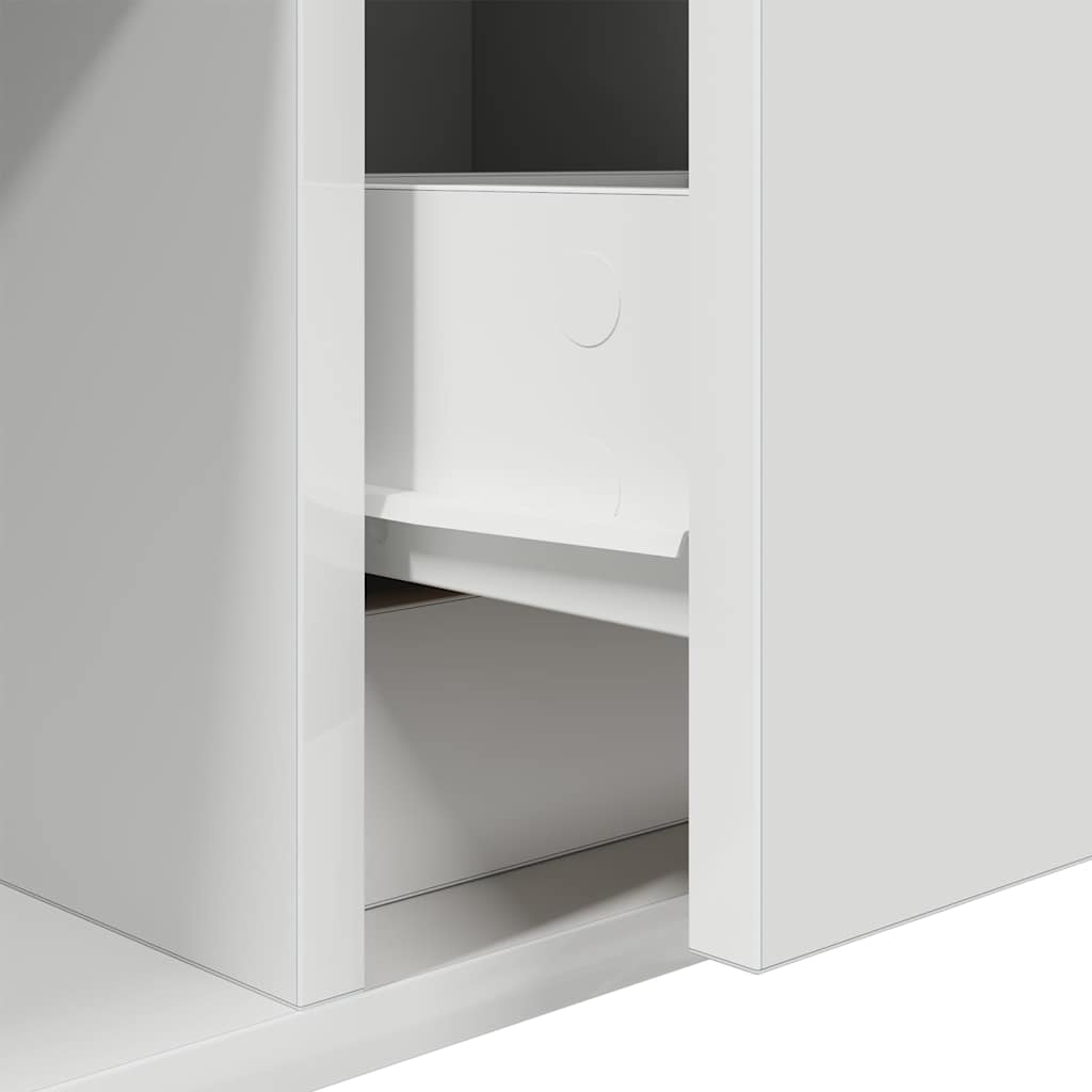 vidaXL TV Cabinets 2 pcs White 80x31x25,5 cm Engineered Wood