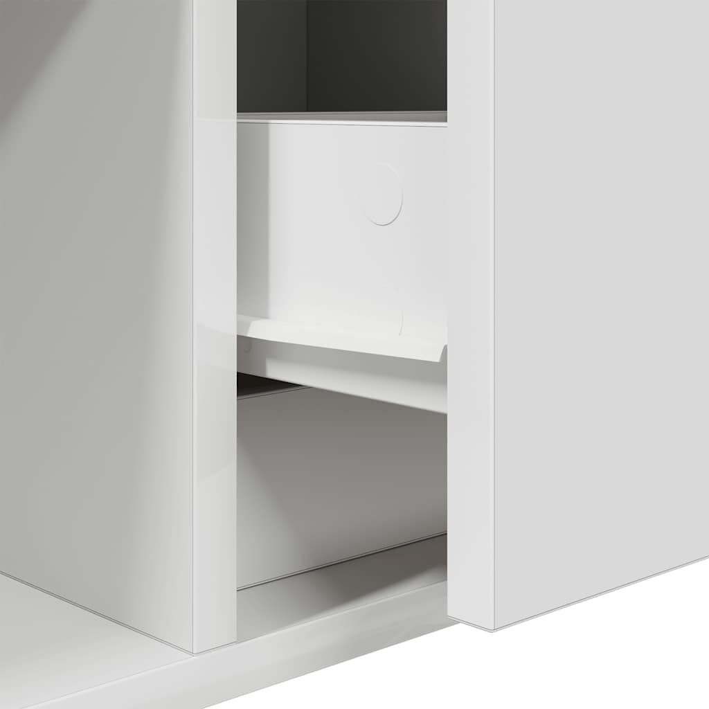 vidaXL TV Cabinets 2 pcs White 100x31x25,5 cm Engineered Wood