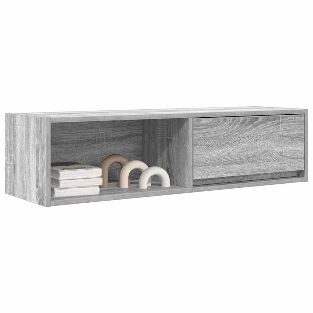 vidaXL TV Cabinet Grey Sonoma 100x31x25,5 cm Engineered Wood