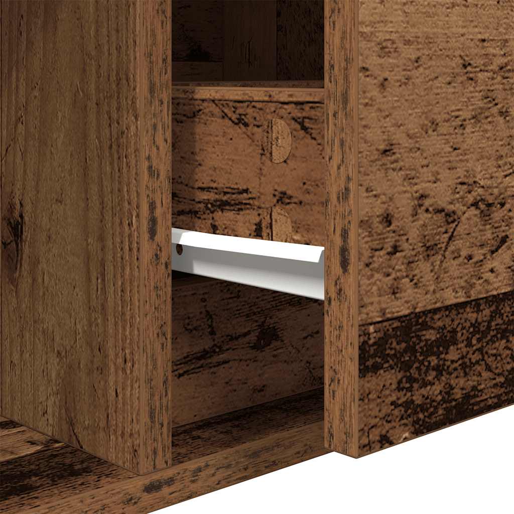 vidaXL TV Cabinets 2 pcs Old Wood 100x31x25,5 cm Engineered Wood