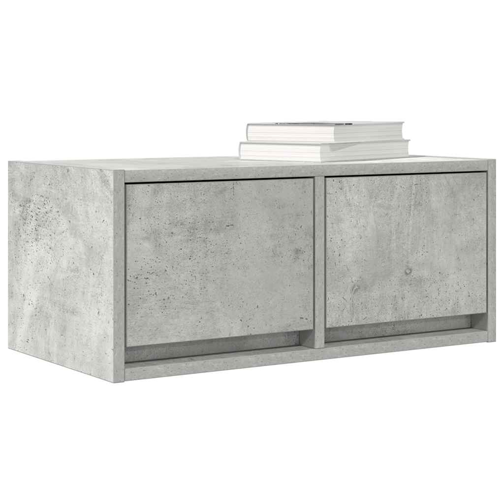 vidaXL TV Cabinet Concrete Grey 60x31x25,5 cm Engineered Wood
