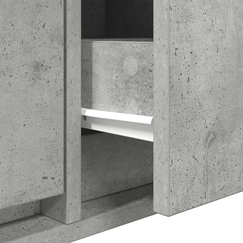 vidaXL TV Cabinets 2 pcs Concrete Grey 60x31x25.5 cm Engineered Wood
