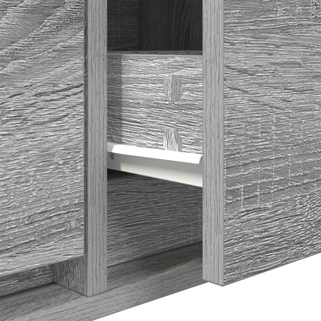 vidaXL TV Cabinets 2 pcs Grey Sonoma 60x31x25,5 cm Engineered Wood