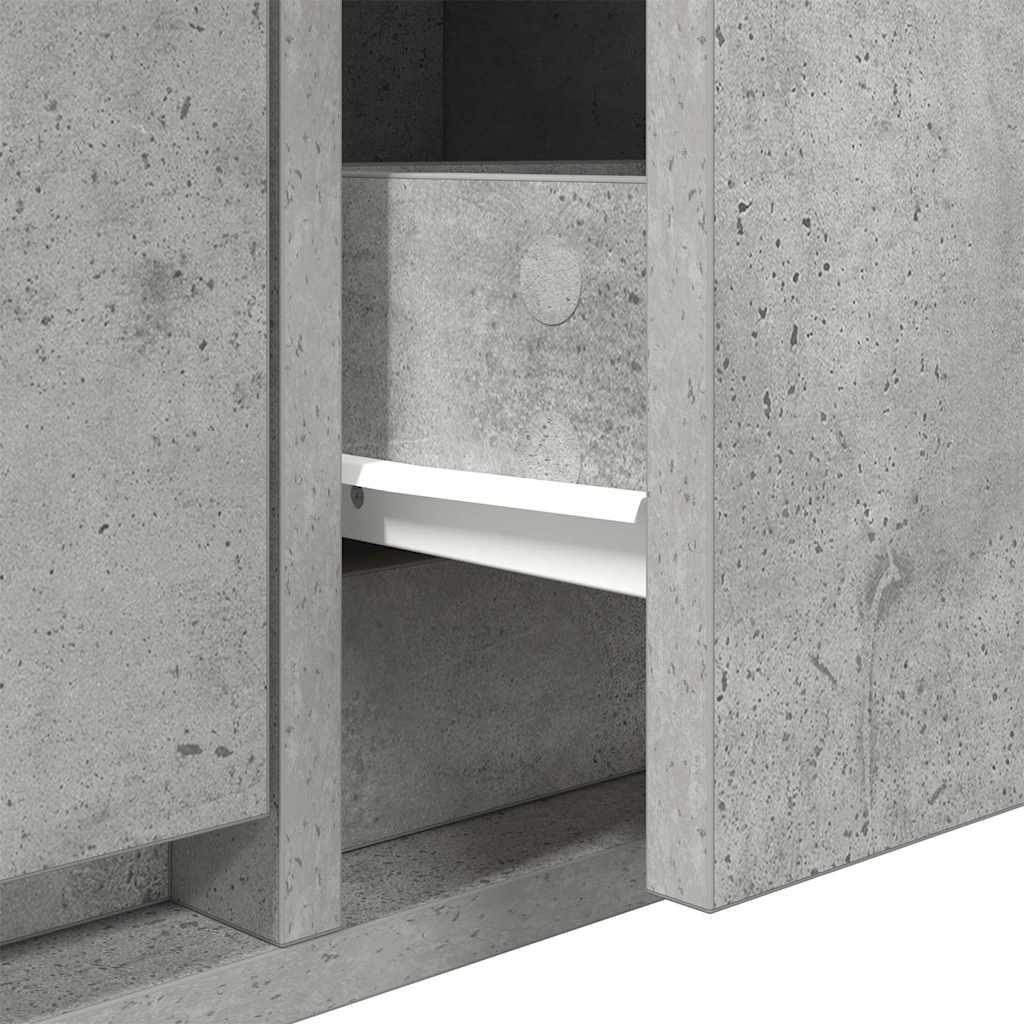 vidaXL TV Cabinets 2 pcs Concrete Grey 80x31x25.5 cm Engineered Wood