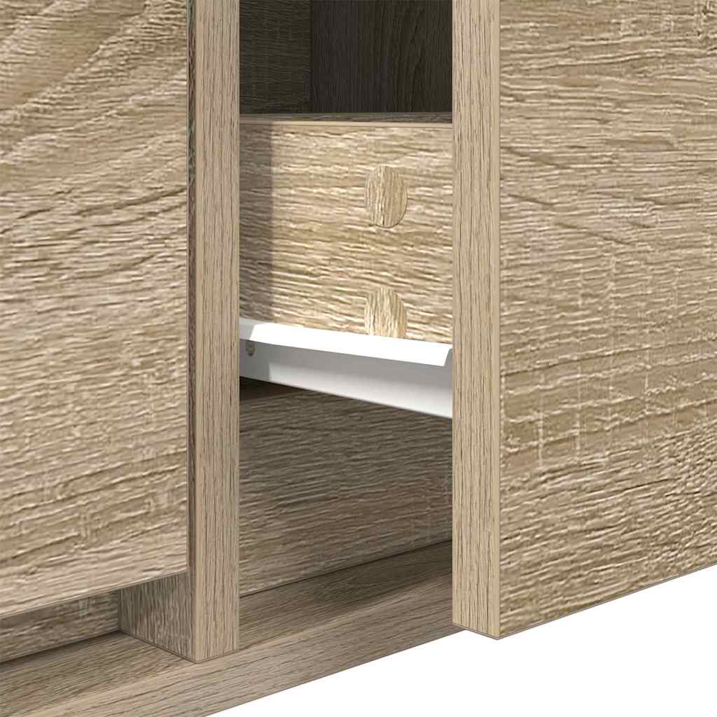 vidaXL TV Cabinet Sonoma oak 100 x 31 x 25.5 cm Engineered wood