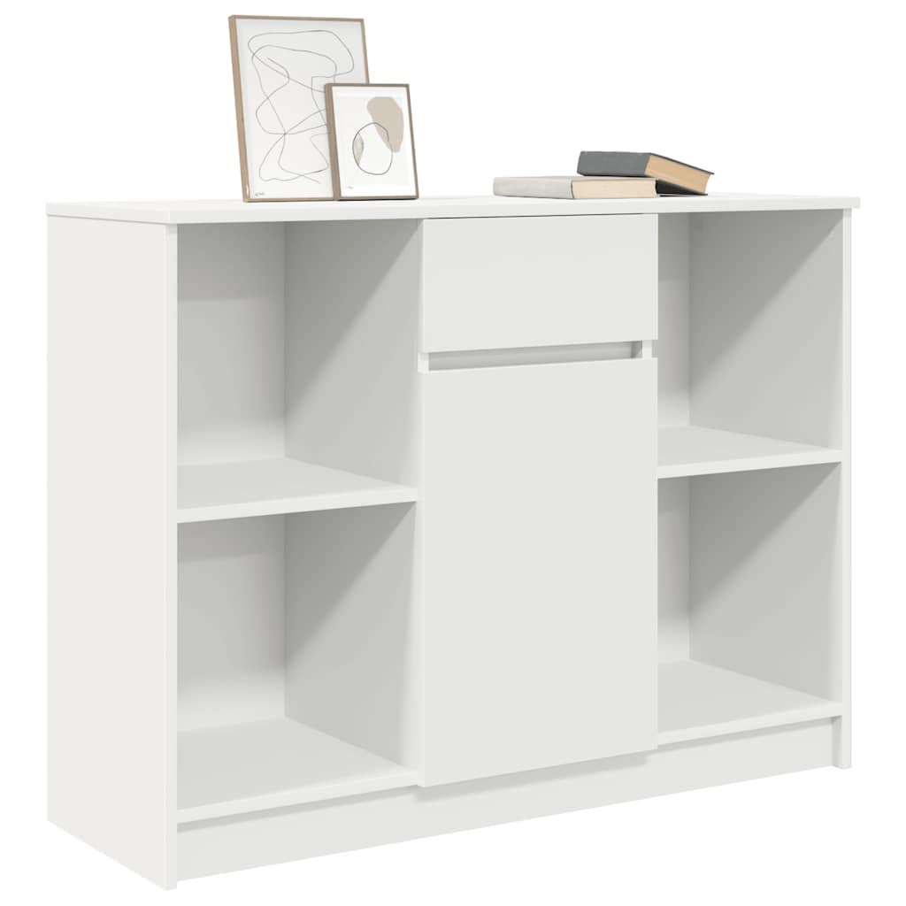 vidaXL Sideboard with Drawer White 101x35x76 cm Engineered Wood