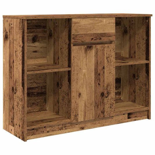 vidaXL Sideboard with Drawer Old Wood 101x35x76 cm Engineered Wood