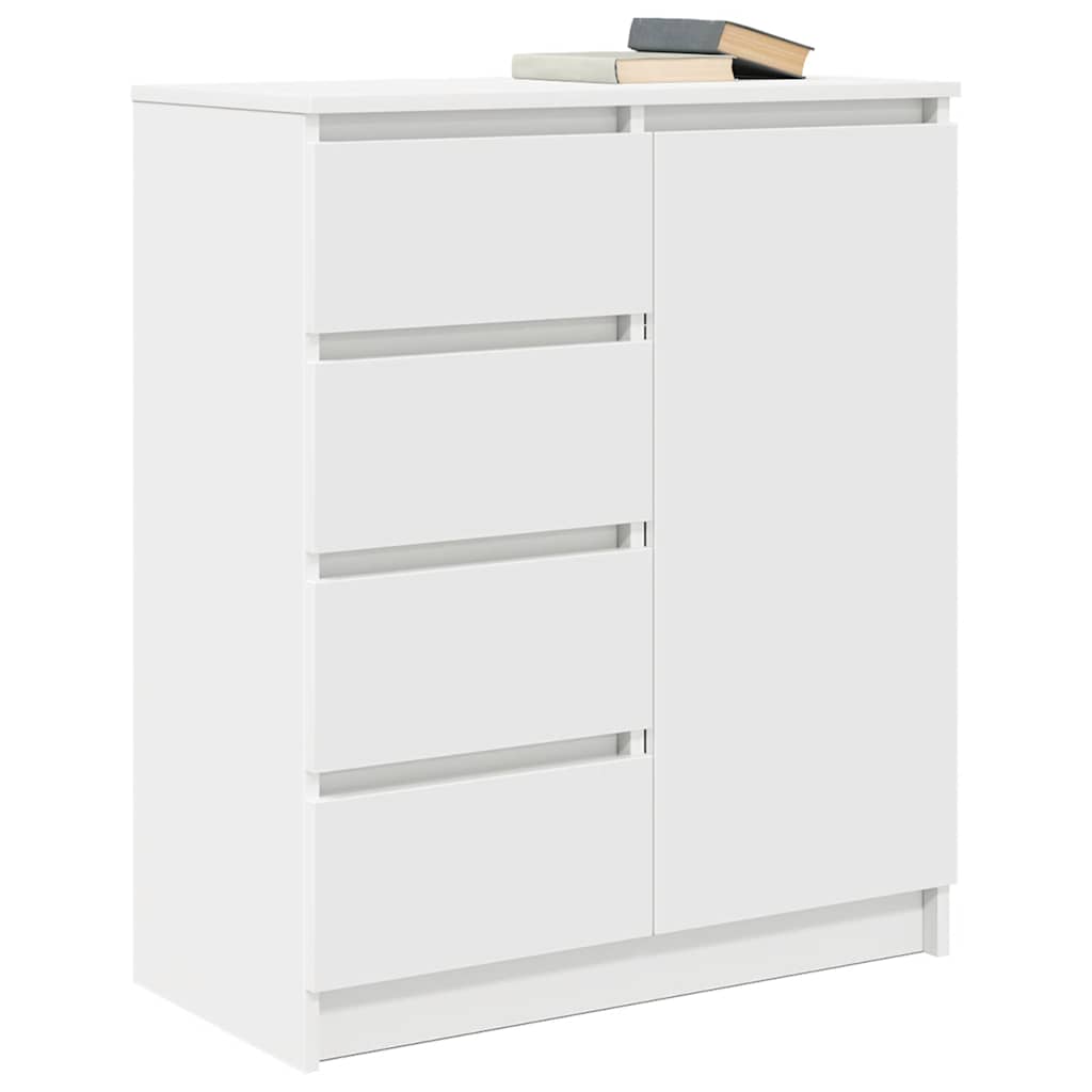 vidaXL Sideboard with Drawers White 71x35x84 cm Engineered Wood