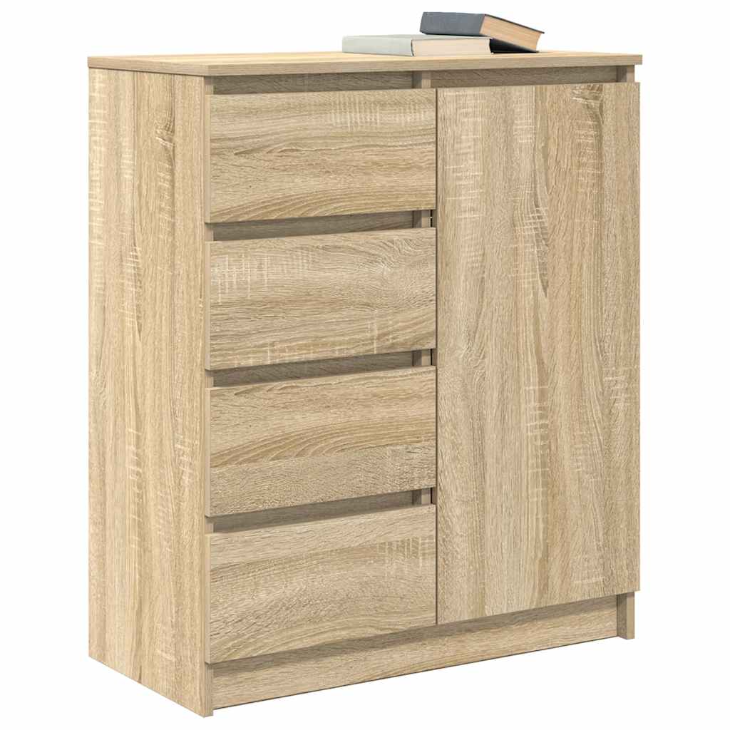vidaXL Sideboard with Drawers Sonoma Oak 71x35x84 cm Engineered Wood
