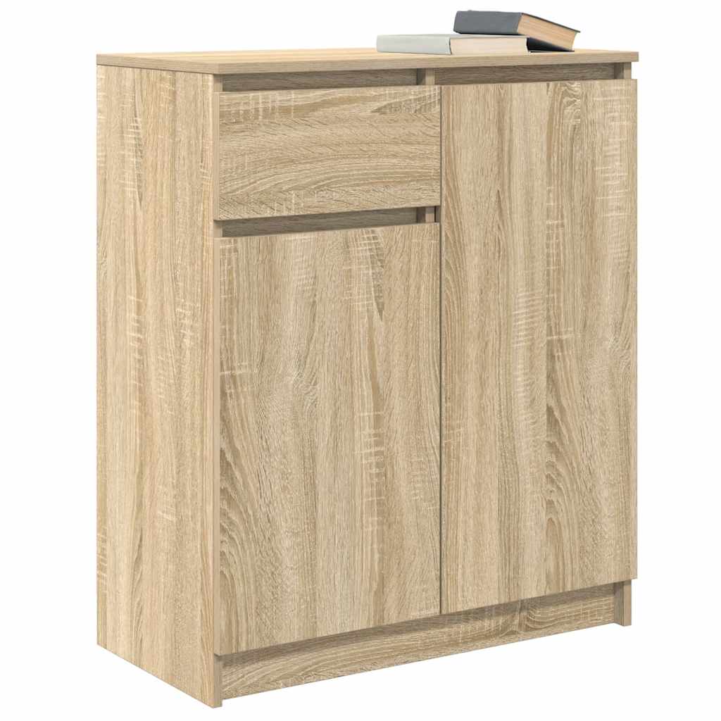 vidaXL Sideboard with Drawer Sonoma Oak 71x35x84 cm Engineered Wood