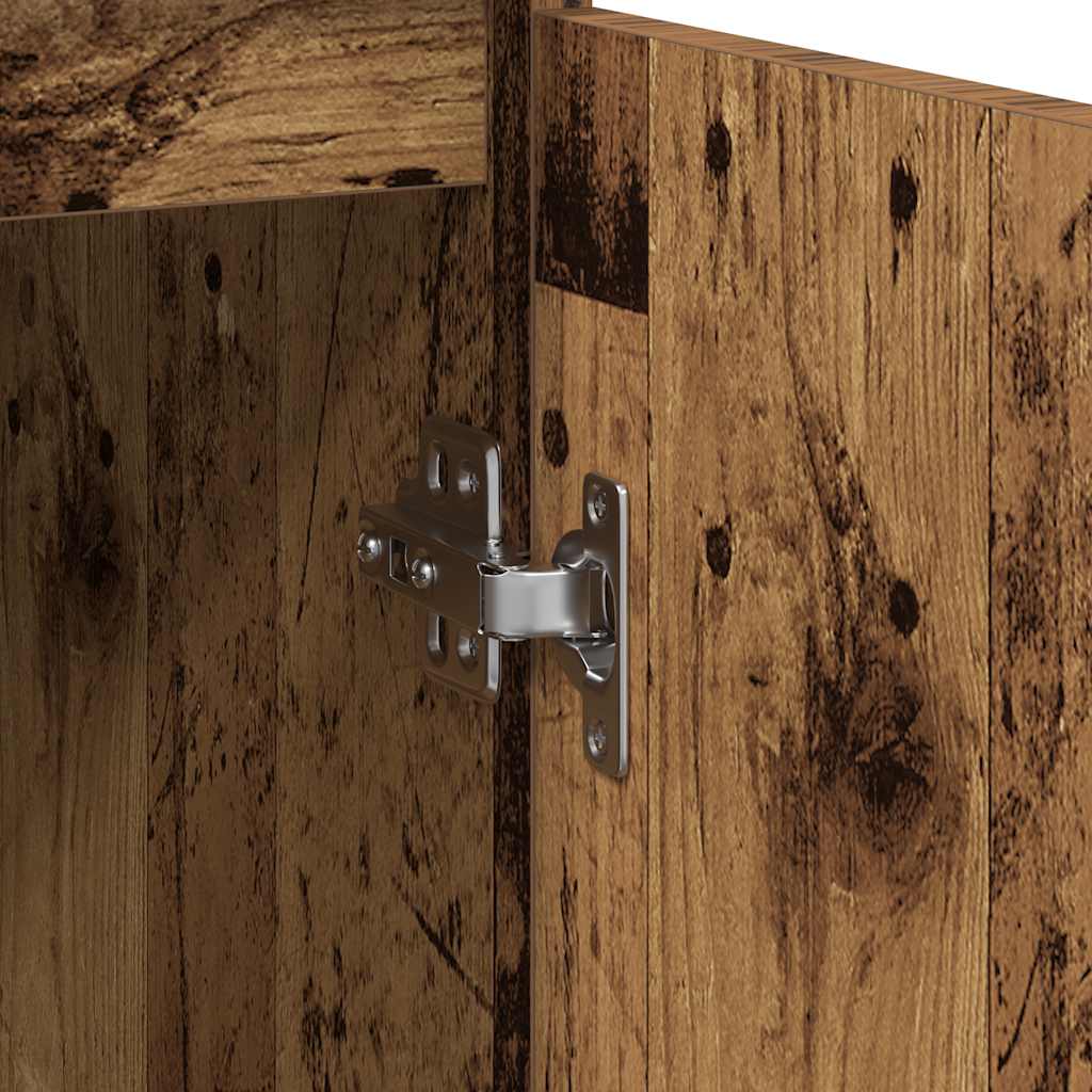 vidaXL Sideboard with Drawer Old Wood 71x35x84 cm Engineered Wood