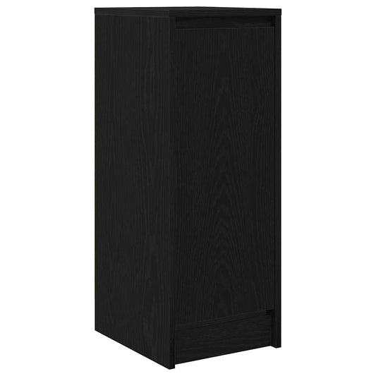 vidaXL Sideboard Black Oak 29,5x34x76 cm Engineered Wood