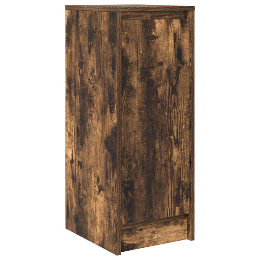 vidaXL Sideboard Smoked Oak 29.5x34x76 cm Engineered Wood