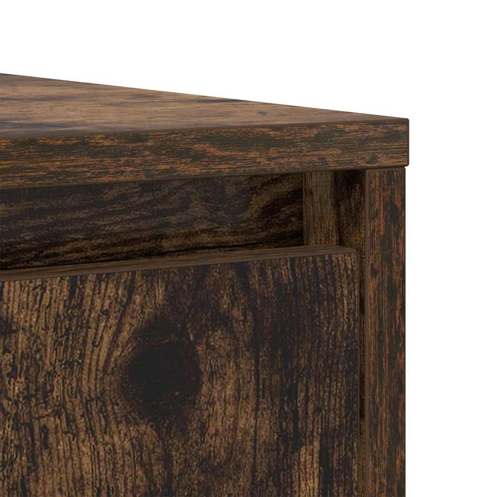 vidaXL Sideboard Smoked Oak 85x34x76 cm Engineered Wood
