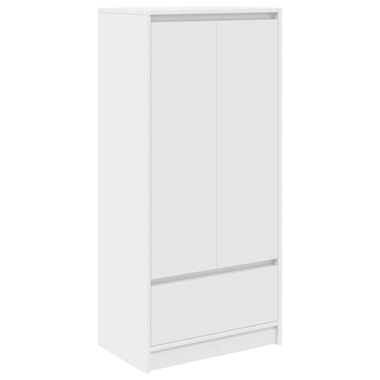 vidaXL Cabinet with Drawer White 55,5x34x119,5 cm Engineered Wood