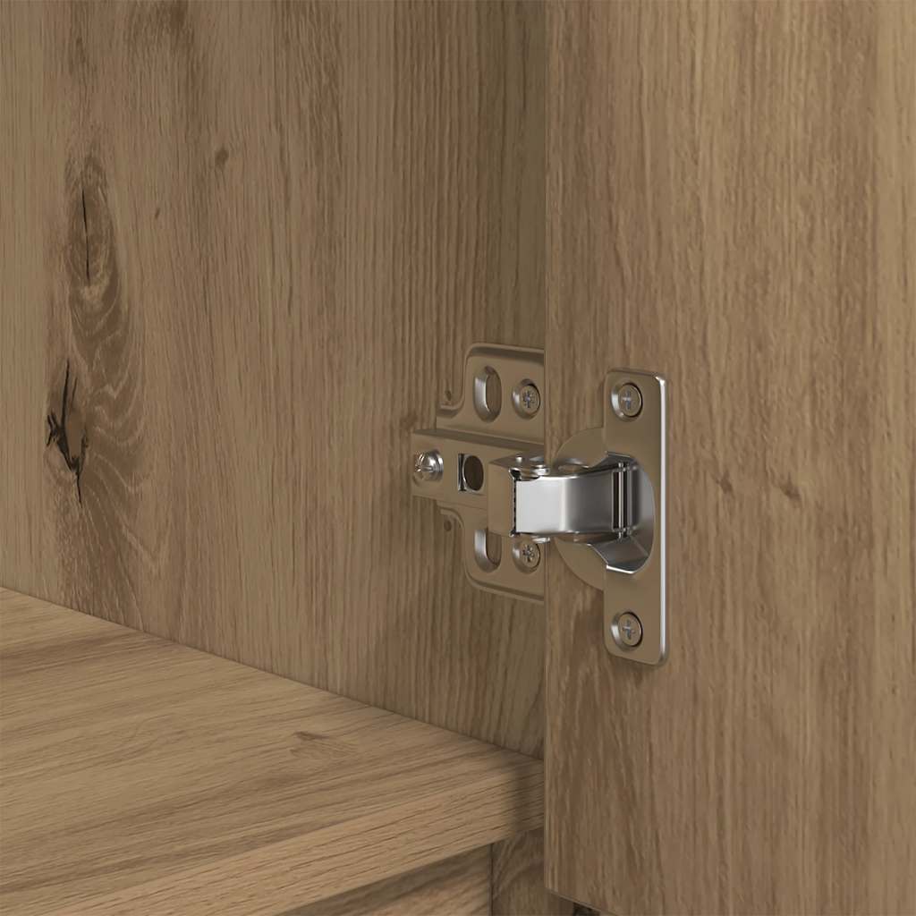 vidaXL Cabinet with Drawer Artisan Oak 55.5x34x119.5 cm Engineered Wood