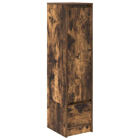 vidaXL Highboard Smoked Oak 29,5x34x119,5 cm Engineered Wood