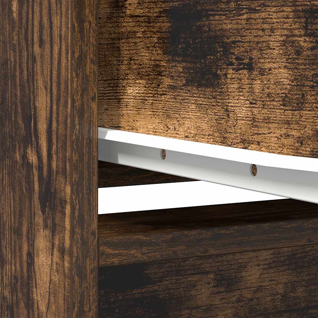 vidaXL Highboard Smoked Oak 29,5x34x119,5 cm Engineered Wood