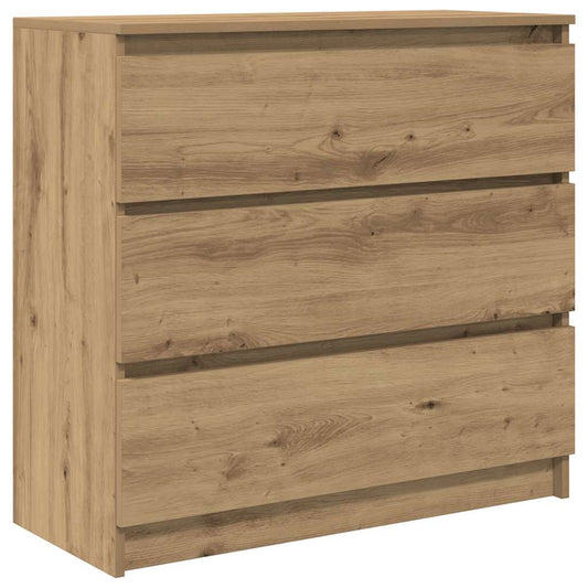 vidaXL Sideboard Artisan Oak 80x35x76 cm Engineered Wood