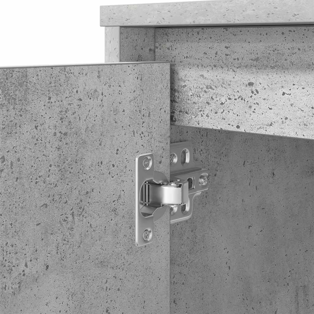 vidaXL Desk Concrete Grey 120x42x76 cm Engineered Wood