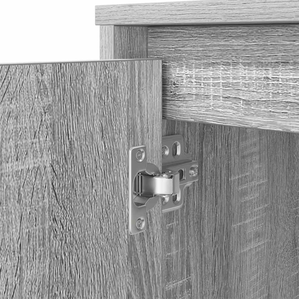 vidaXL Desk Grey Sonoma 120x42x76 cm Engineered Wood