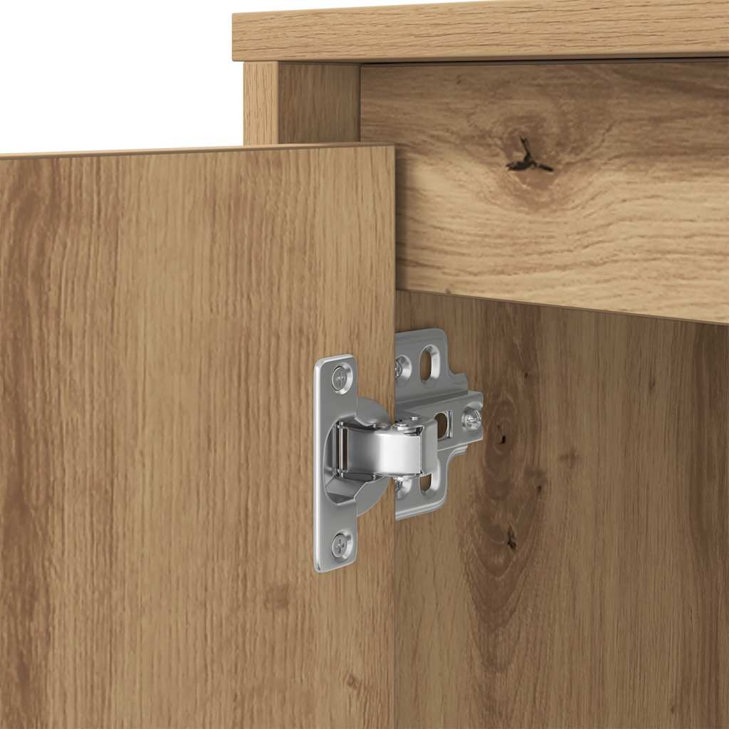 vidaXL Desk Artisan Oak 120x42x76 cm Engineered Wood