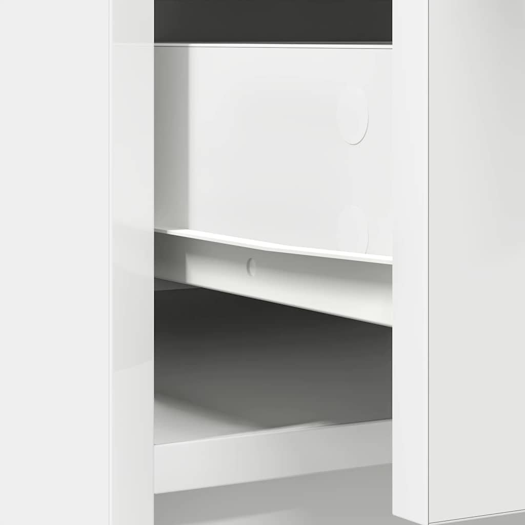 vidaXL Sideboard with Drawers and Doors White 70,5x34x74,5 cm