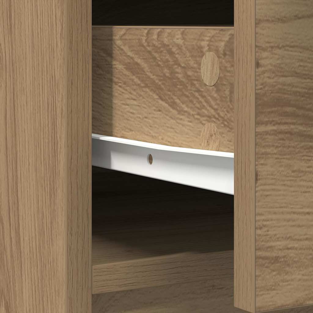 vidaXL Sideboard with Drawers and Doors Artisan Oak 70,5x34x74,5 cm