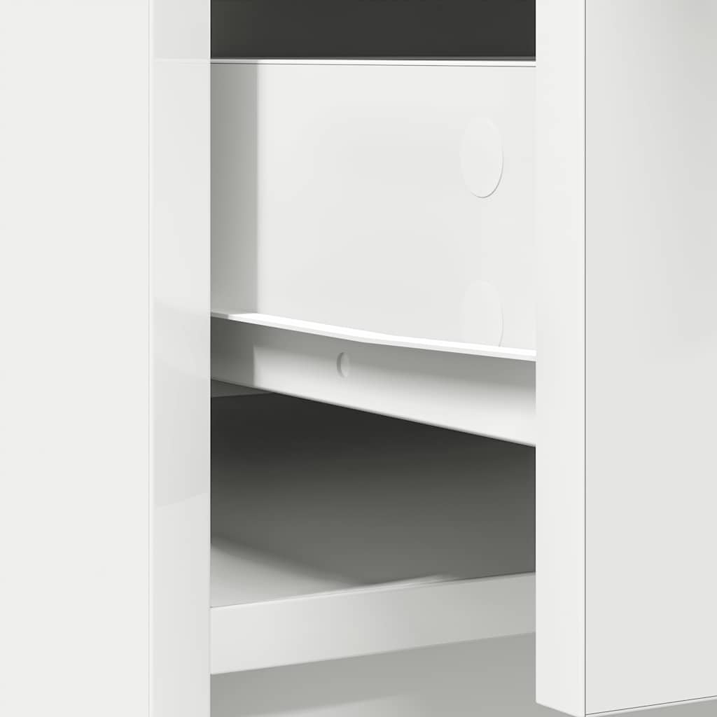 vidaXL Sideboard with Drawers and Doors White 73x31x90 cm