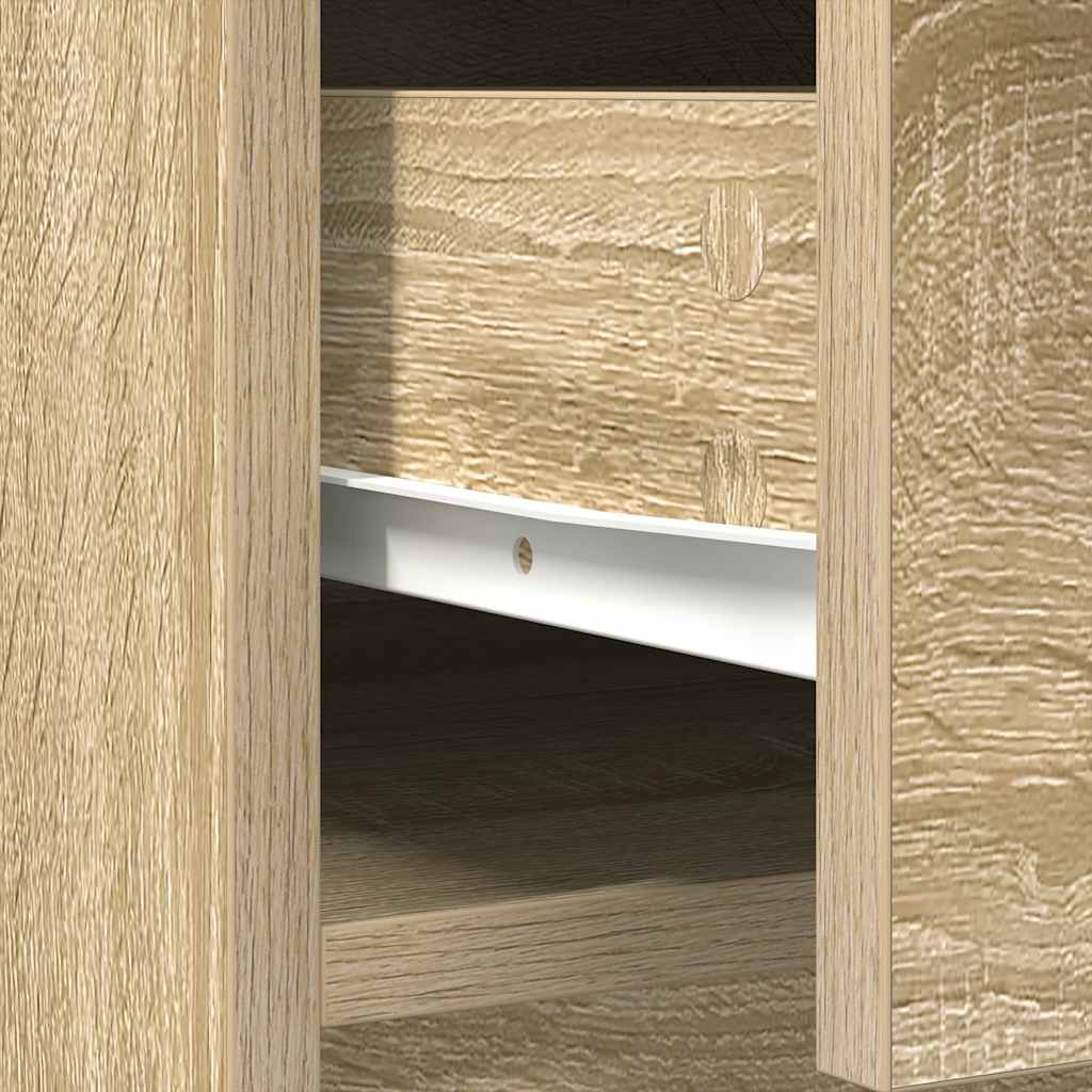 vidaXL Sideboard with Drawers and Doors Sonoma Oak 73x31x90 cm