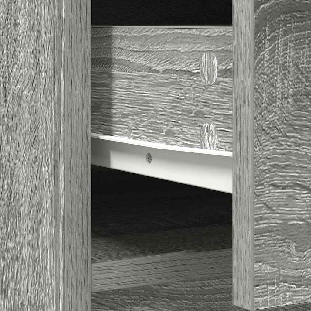 vidaXL Sideboard with Drawers and Doors Grey Sonoma 73x31x90 cm