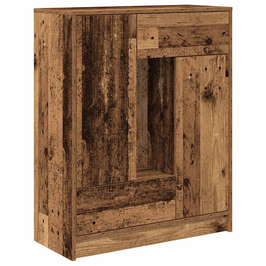 vidaXL Sideboard with Drawers and Doors Old Wood 73x31x90 cm