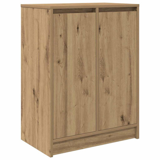 vidaXL Shoe Cabinet Artisan Oak 57x34x76 cm Engineered Wood