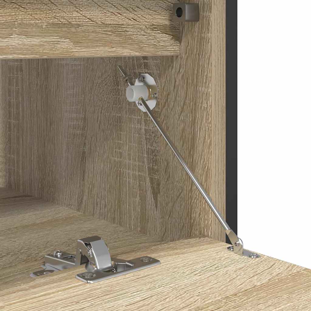 vidaXL Bathroom Basin Cabinet with Drawers Sonoma Oak 90x34,5x60 cm