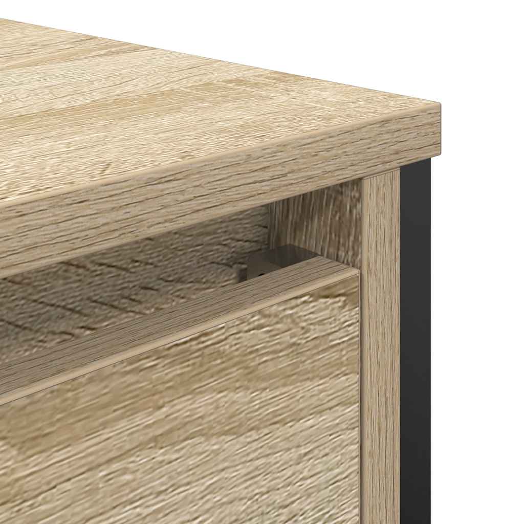 vidaXL Bathroom Basin Cabinet with Drawers Sonoma Oak 90x34.5x60 cm