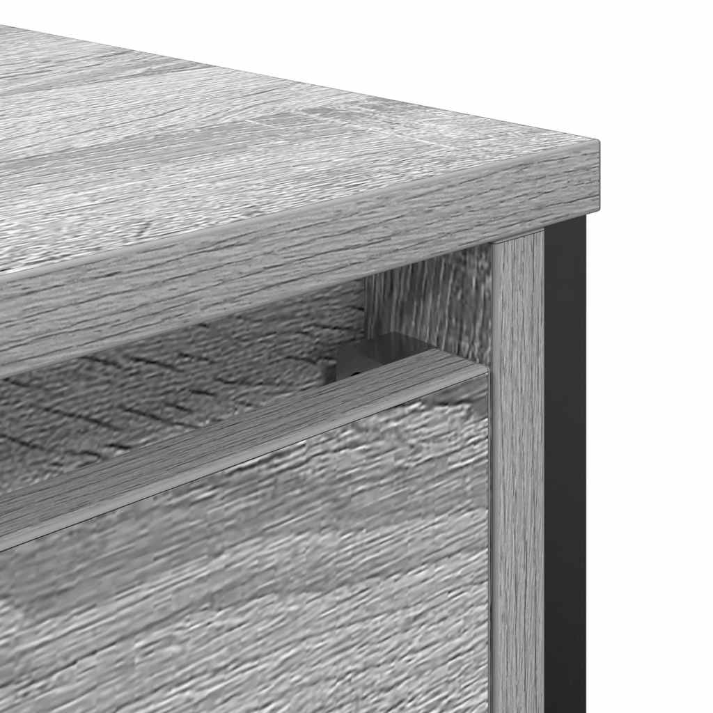 vidaXL Bathroom Basin Cabinet with Drawers Grey Sonoma 90x34.5x60 cm