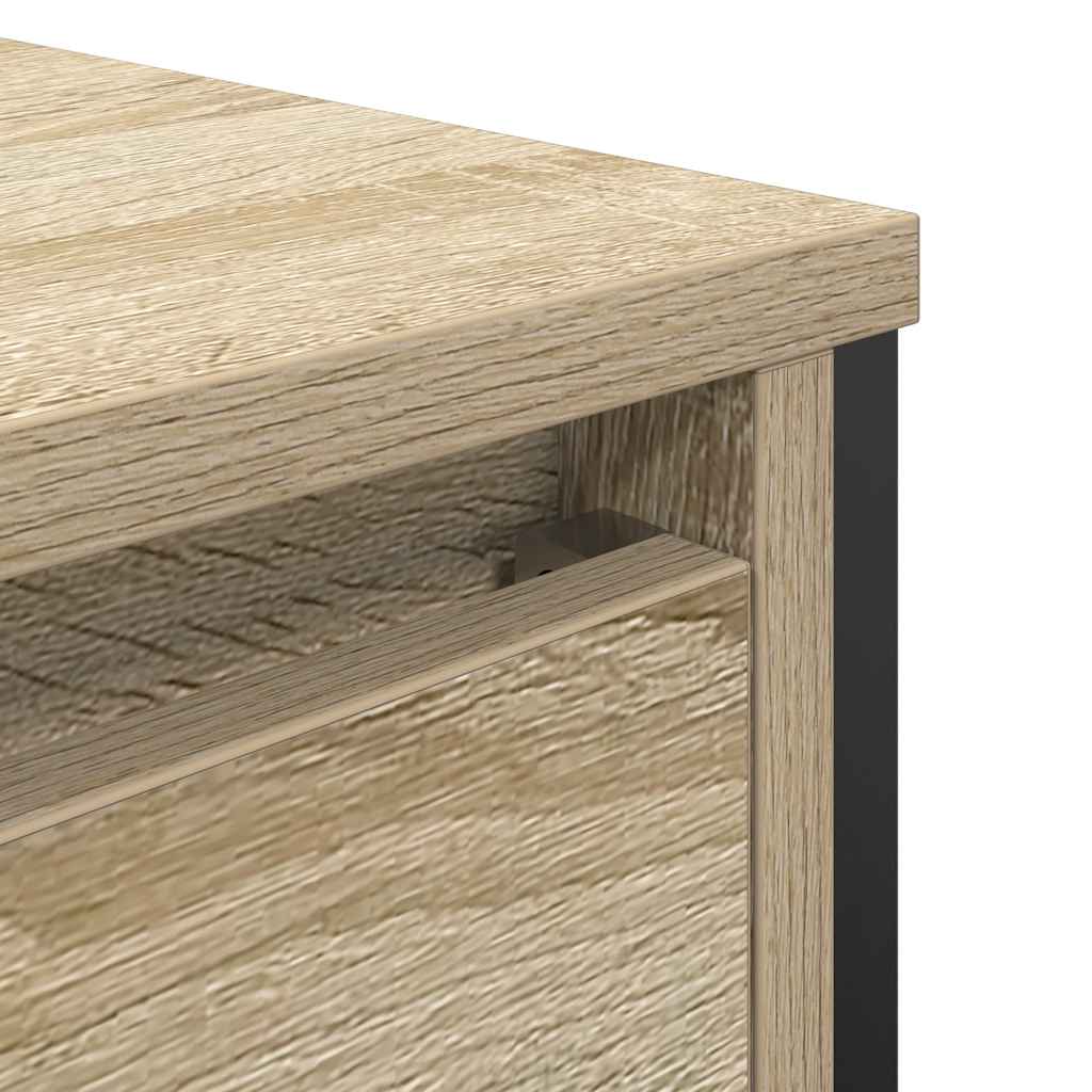 vidaXL Bathroom Basin Cabinet with Drawers Sonoma Oak 60x34.5x60 cm