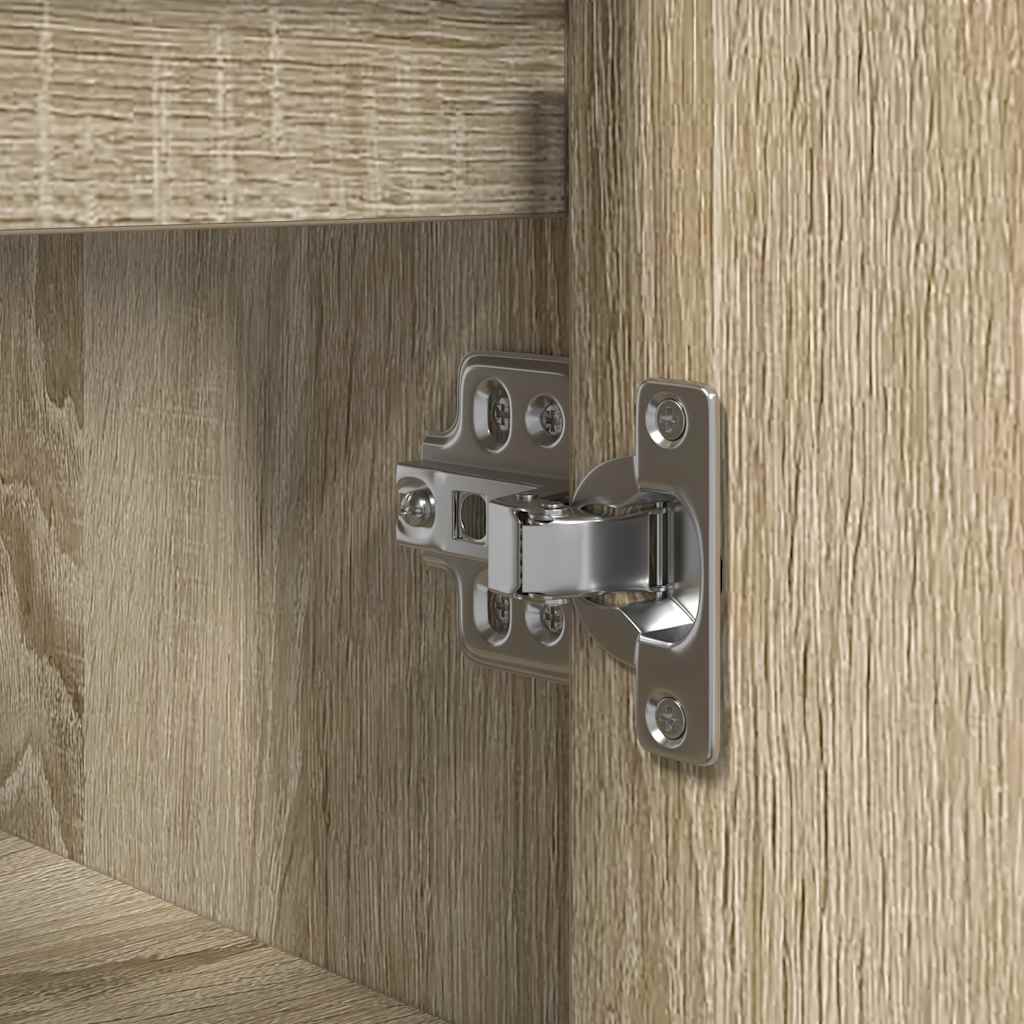 vidaXL Basin Cabinet with Drawers Sonoma Oak 90x34,5x60 cm