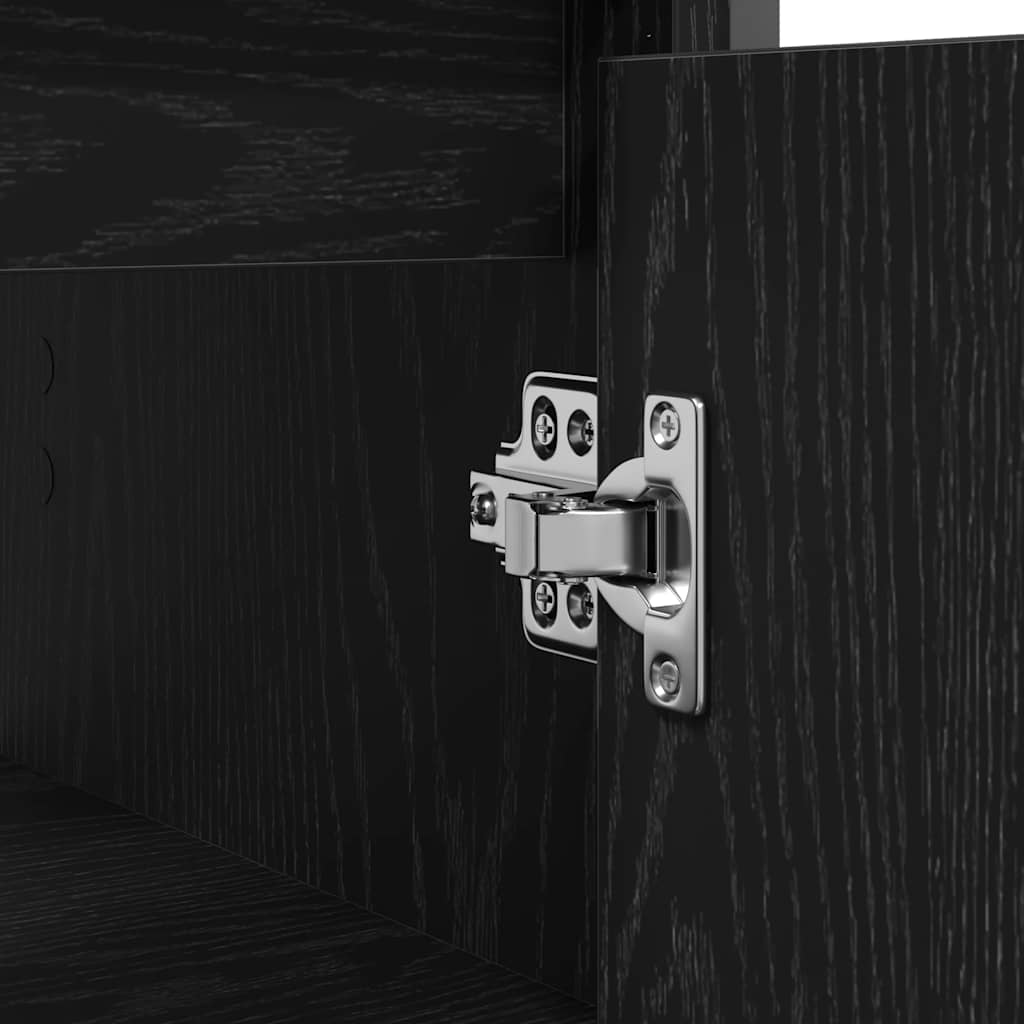 vidaXL Bathroom Basin Cabinet Black 60x34,5x60 cm