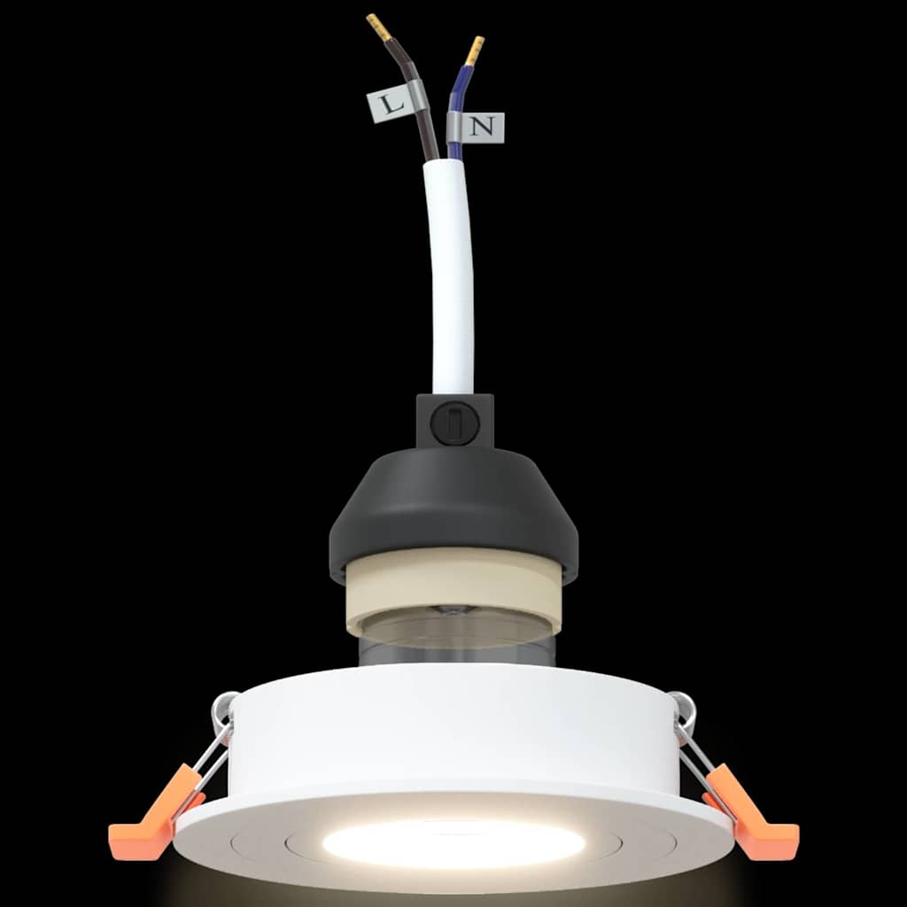 vidaXL Spotlights with Spotlights 12 pcs White 9 x 9 x cm Aluminium