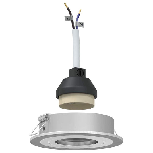 vidaXL Spotlights with Spotlights Silver 9 x 9 x cm Aluminium